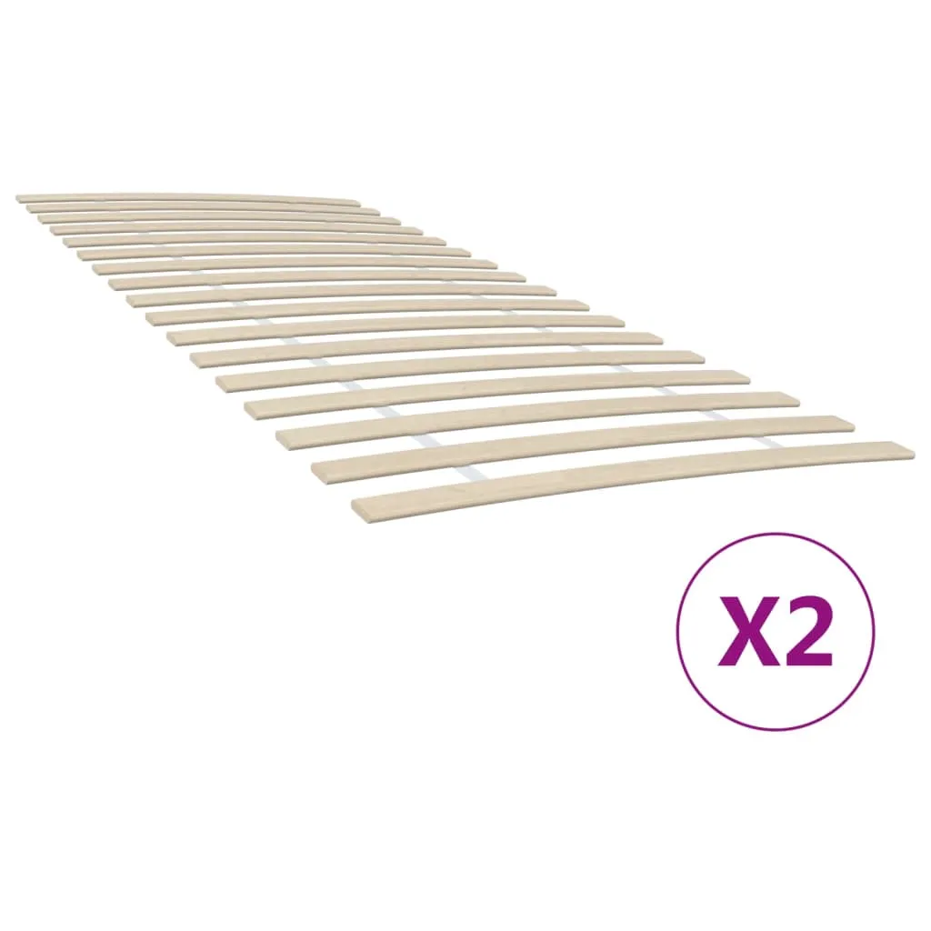 vidaXL Reti a Doghe con 34 Doghe 2 pz 100x200 cm