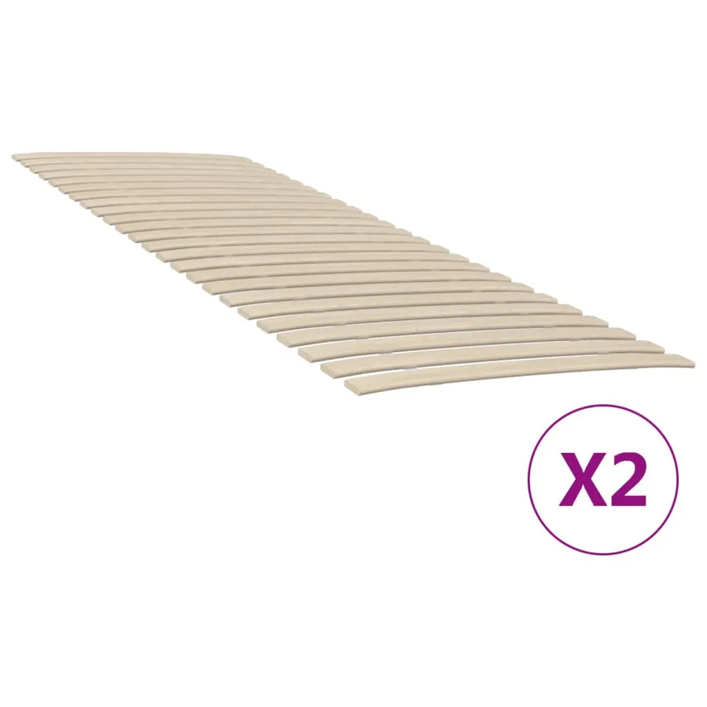 vidaXL Reti a Doghe con 48 Doghe 2 pz 80x200 cm