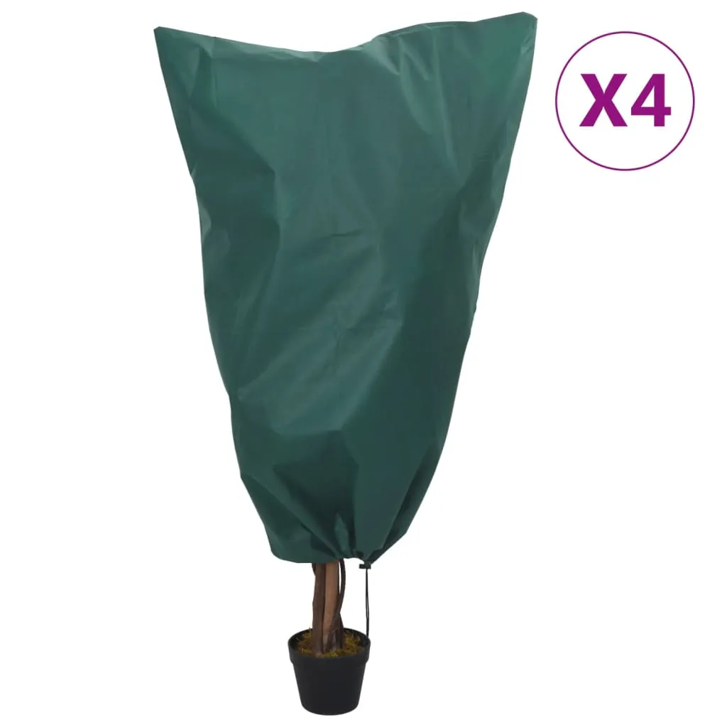 vidaXL Coperture con Coulisse per Piante 4pz 70 g/m² 0,8x1 m