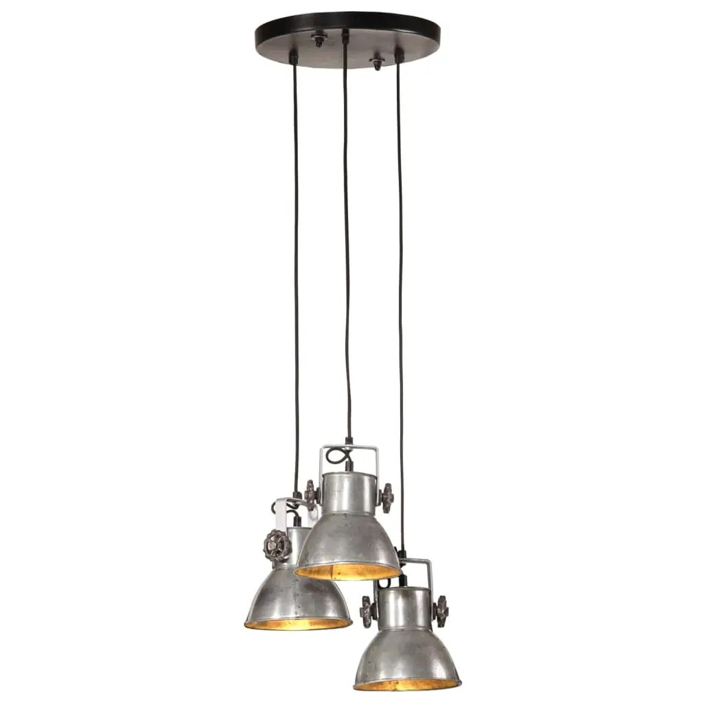 Lampada Pensile 25 W Argento Vintage 30x30x100 cm E27