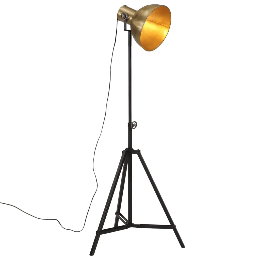 Lampada da Terra 25 W Ottone Anticato 61x61x90/150 cm E27