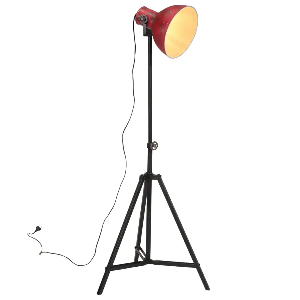 Lampada da Terra 25 W Rosso Anticato 61x61x90/150 cm E27