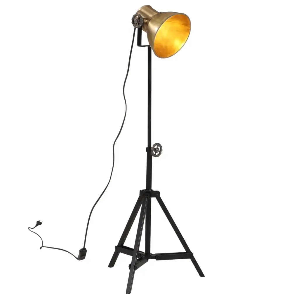 Lampada da Terra 25 W Ottone Anticato 35x35x65/95 cm E27