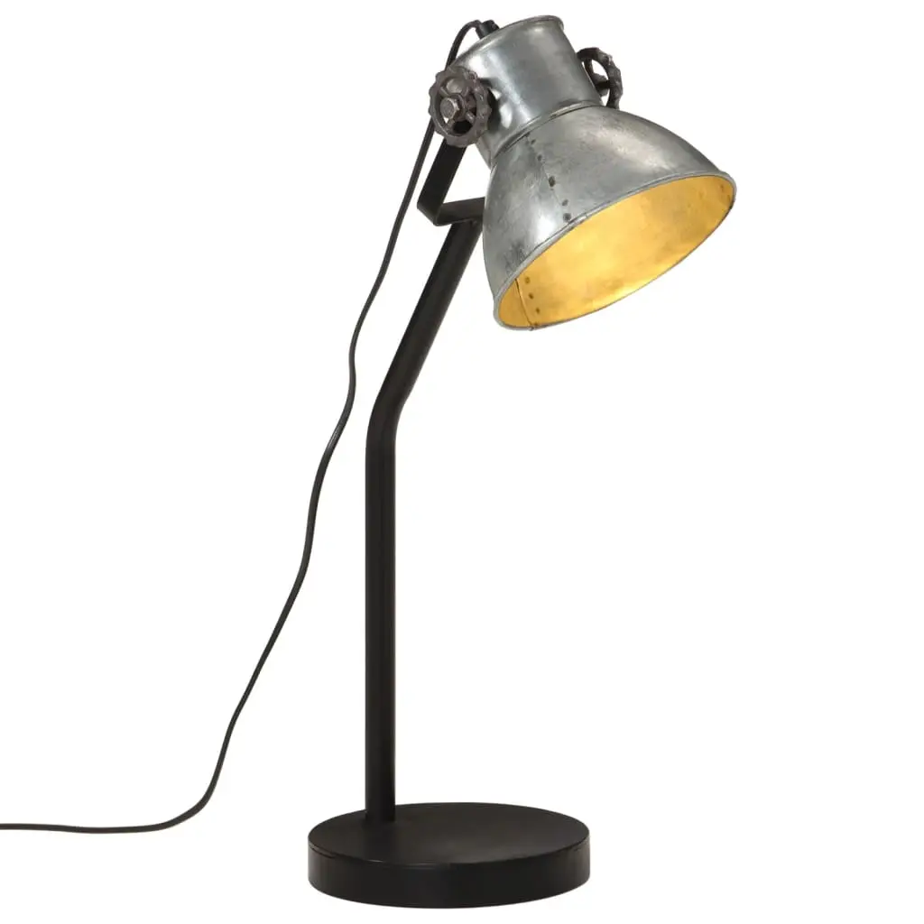 Lampada da Scrivania 25 W Argento Vintage 17x17x60 cm E27