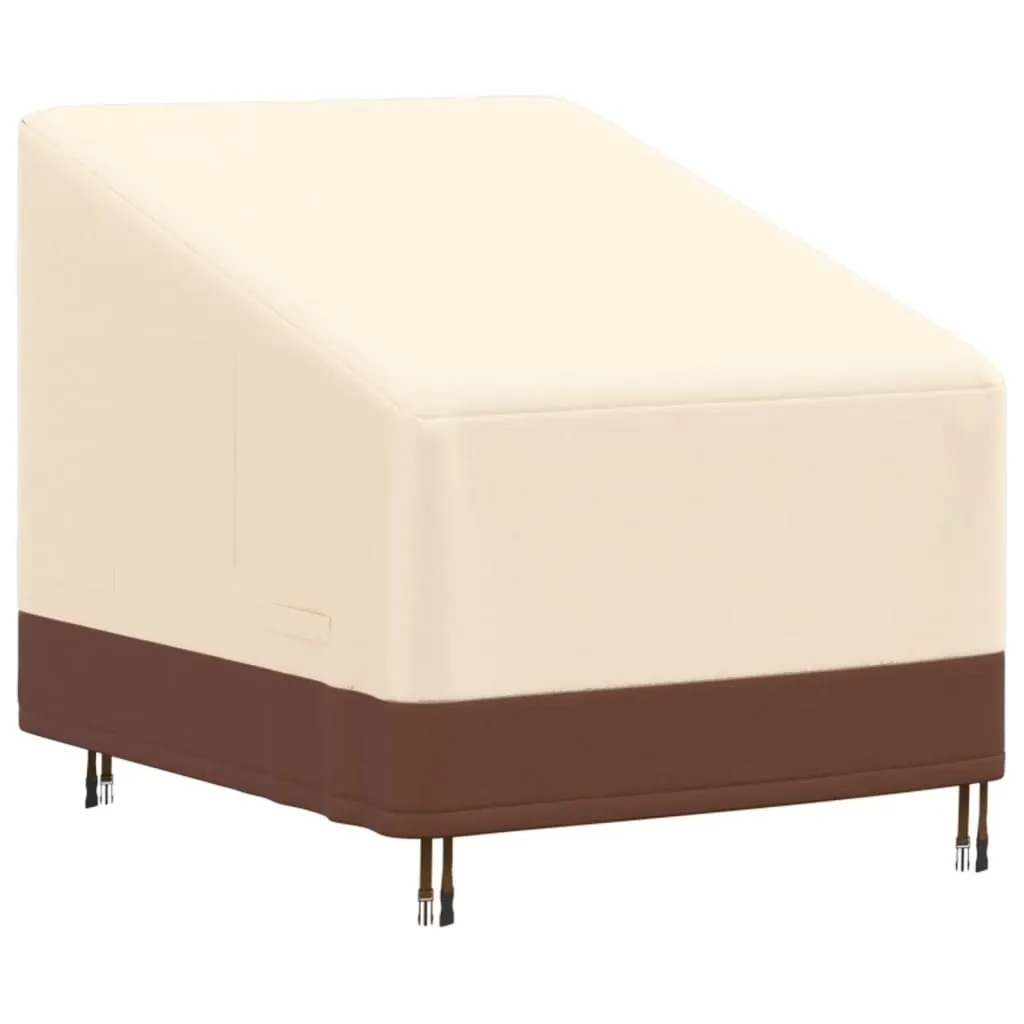 vidaXL Copertura Poltrona da Giardino Beige 79x97x48/74 cm 600D Oxford