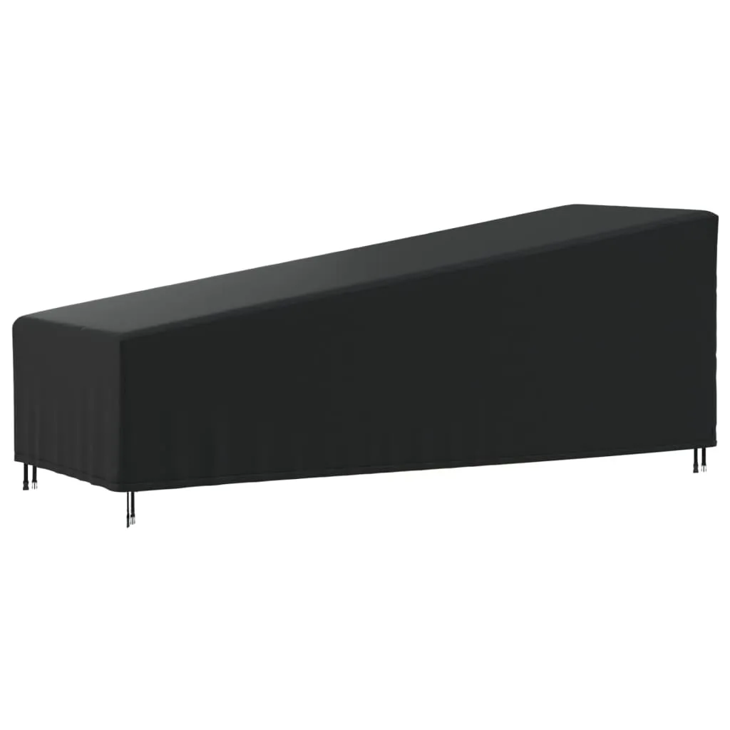 vidaXL Copertura per Sdraio Nera 210x80x45/75 cm 420D Oxford