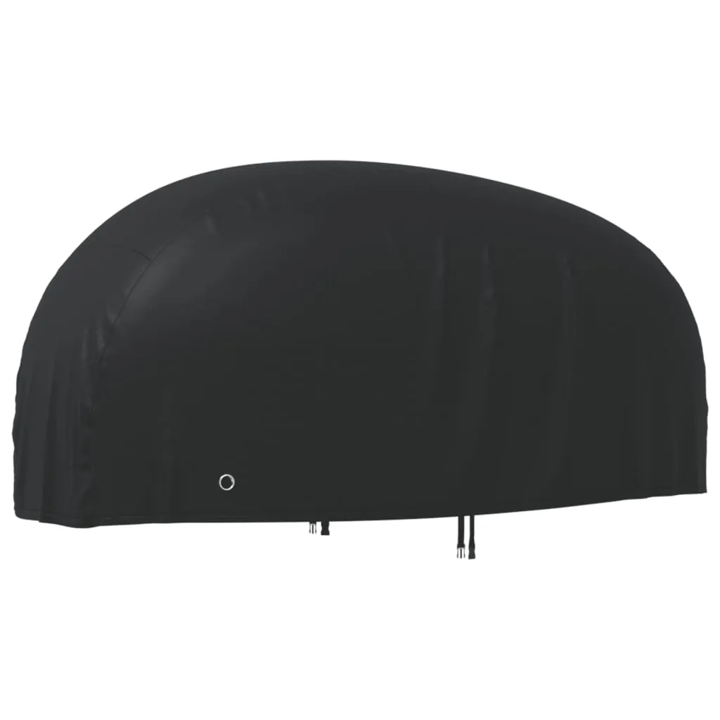 vidaXL Copertura per Moto Nera 220x95x110 cm 210D Oxford