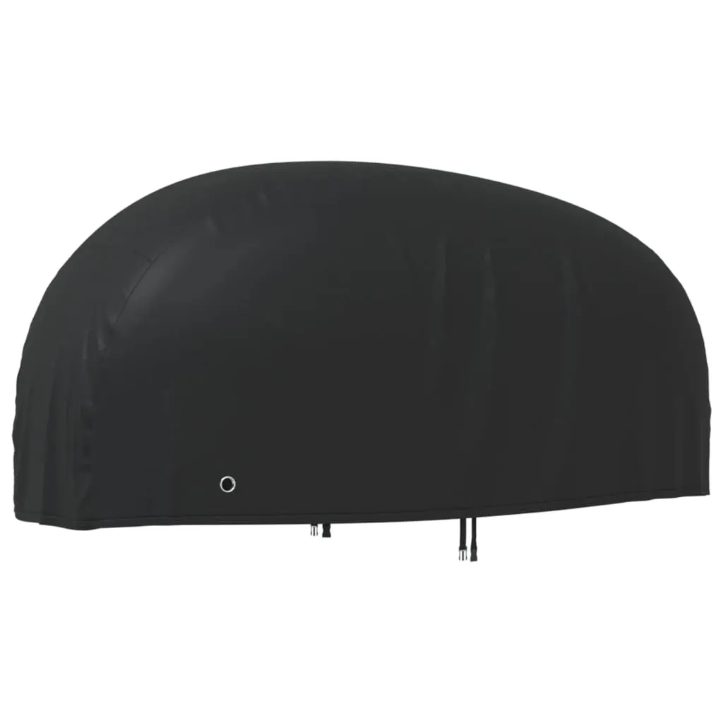 vidaXL Copertura per Moto Nera 230x95x125 cm 210D Oxford