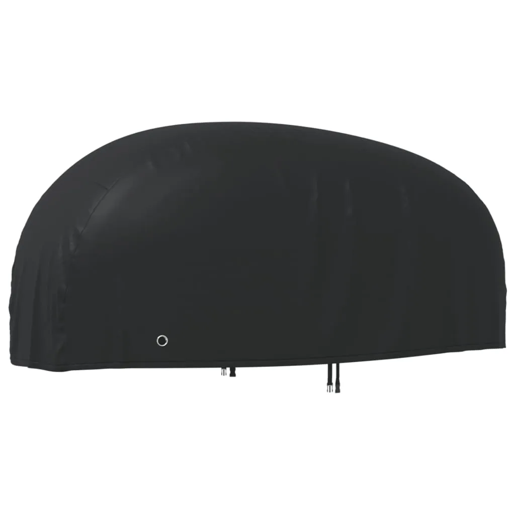 vidaXL Copertura per Moto Nera 245x105x125 cm 210D Oxford