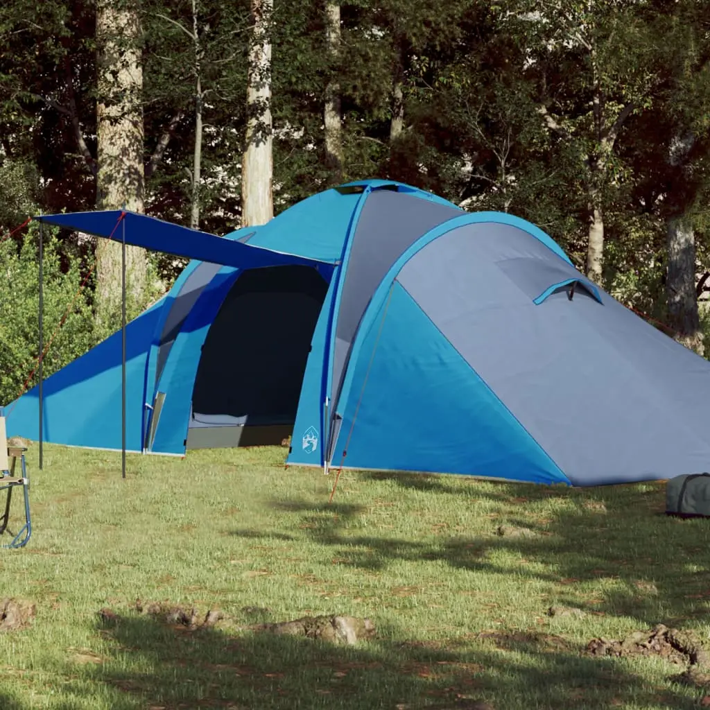 Tenda da Campeggio per 6 Persone Blu Impermeabile