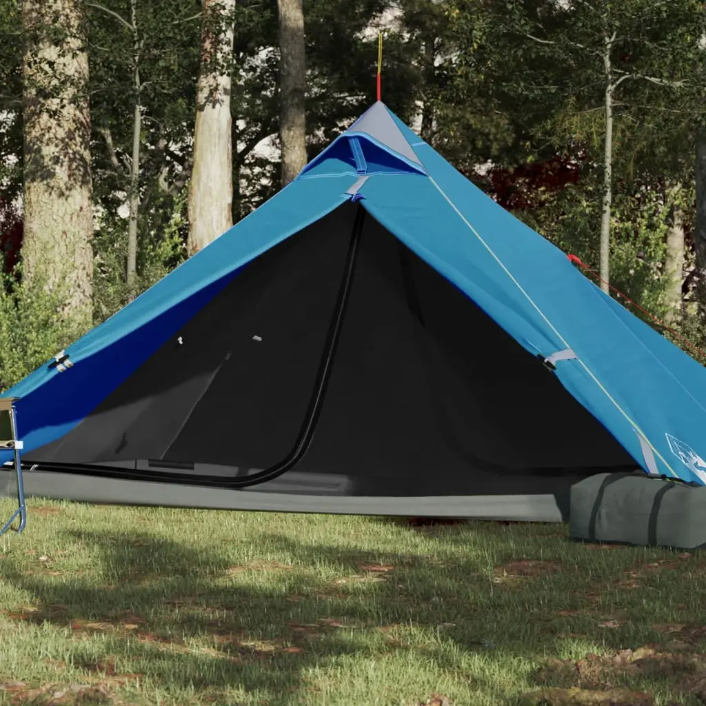 Tenda da Campeggio per 1 Persona Blu Impermeabile