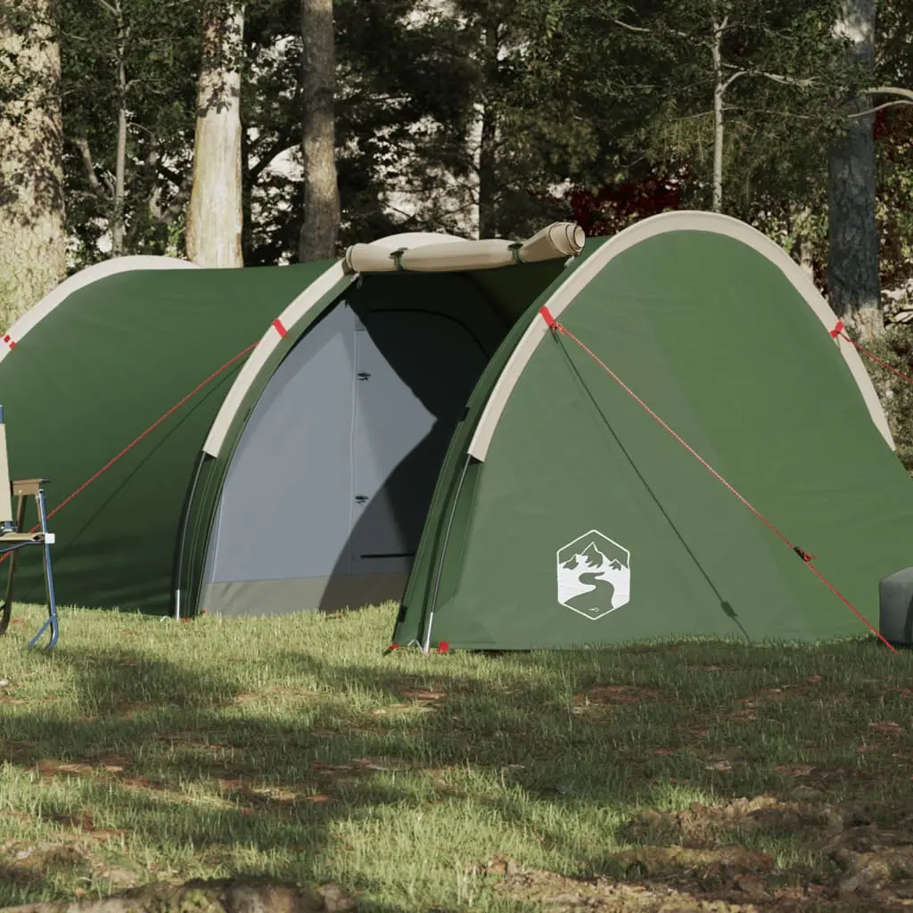 Tenda da Campeggio per 4 Persone Verde Impermeabile