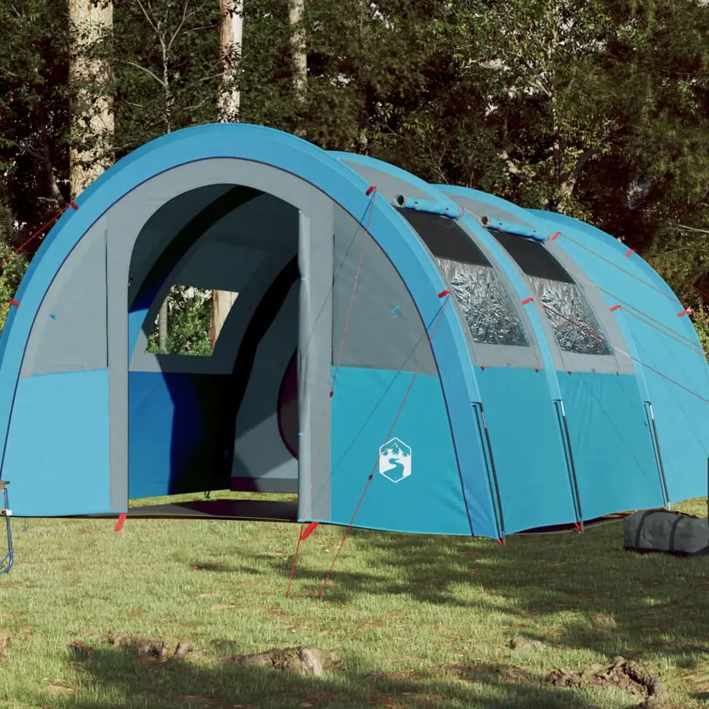 Tenda da Campeggio per 4 Persone Blu Impermeabile