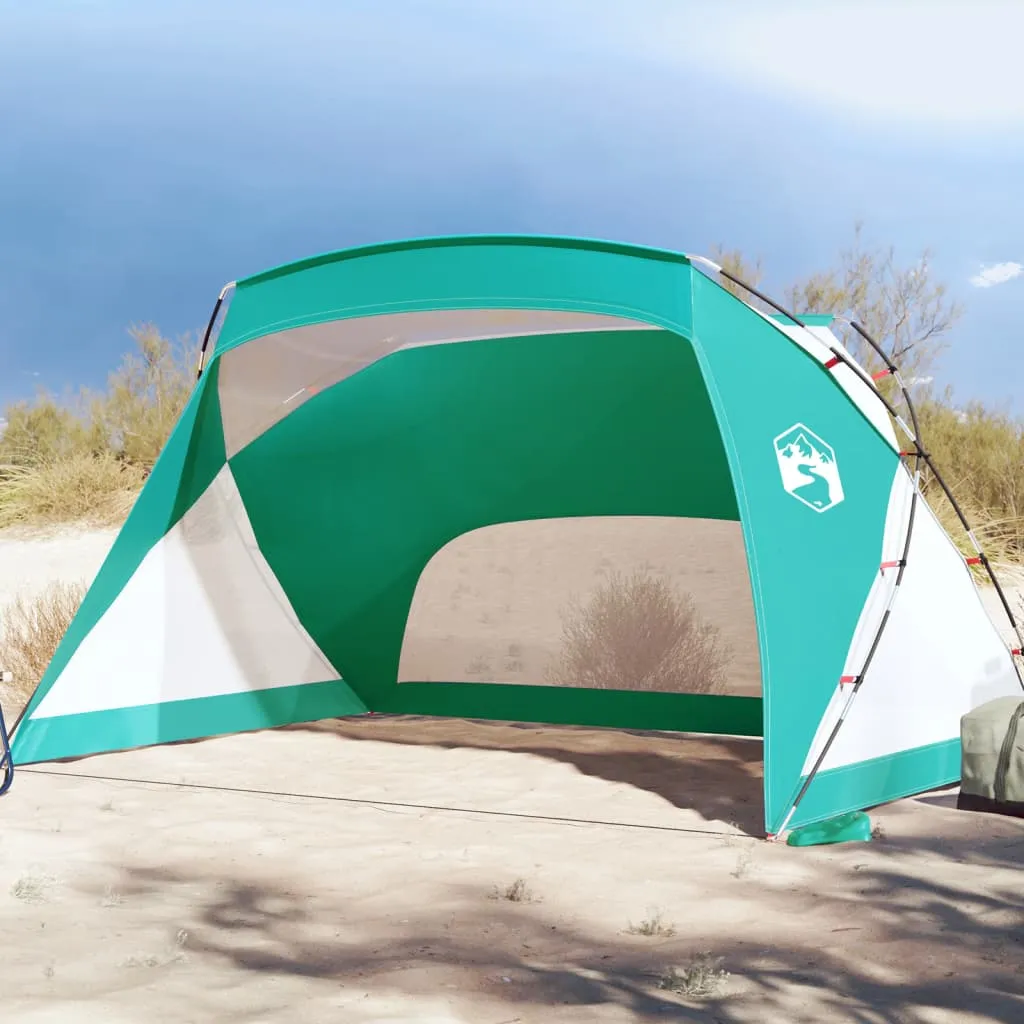 vidaXL Tenda da Spiaggia Verde 274x178x170/148 cm Taffetà 185T