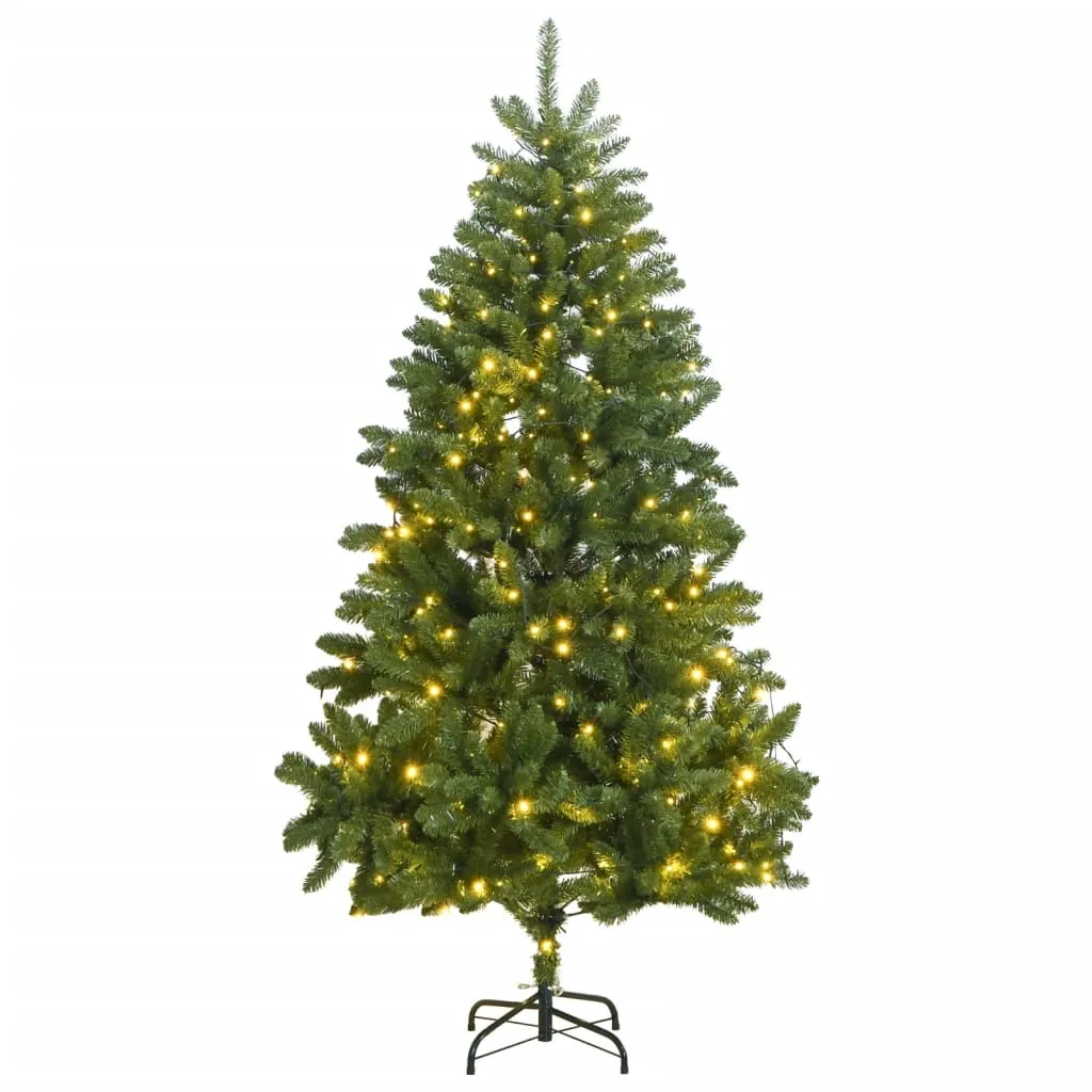 vidaXL Albero di Natale Artificiale Incernierato con 300 LED 300 cm