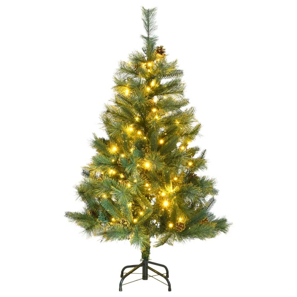 vidaXL Albero Natale Incernierato con 150 LED 120 cm