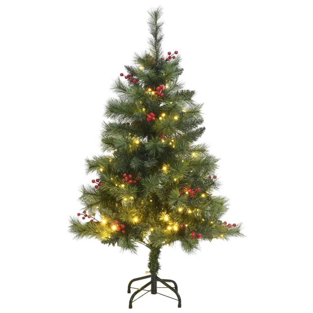 vidaXL Albero Natale Incernierato con 150 LED 120 cm