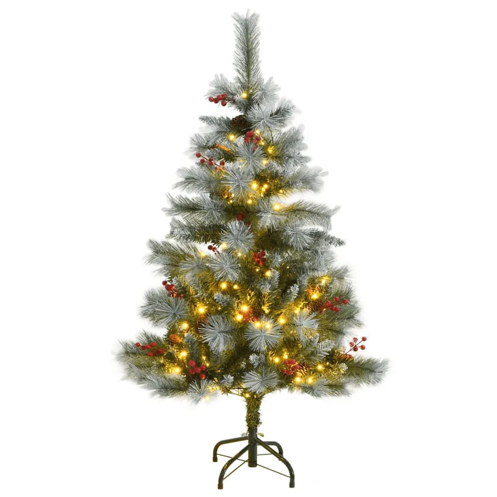 vidaXL Albero Natale Incernierato con 150 LED 120 cm