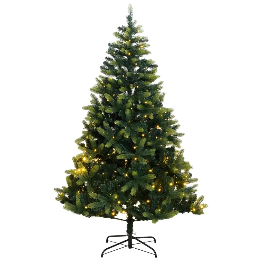 vidaXL Albero di Natale Artificiale Incernierato 300 LED 240 cm