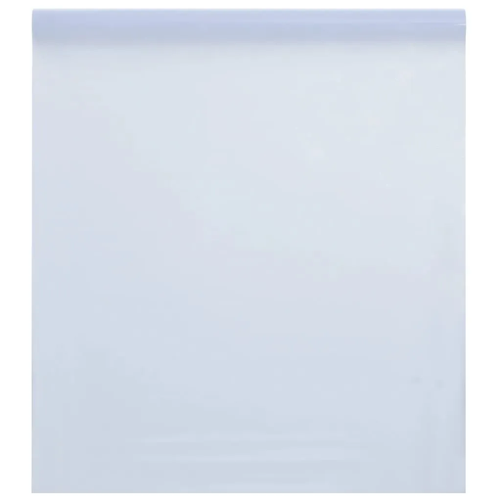 vidaXL Pellicola Statica Smerigliata Bianco Trasparente 60x500 cm PVC