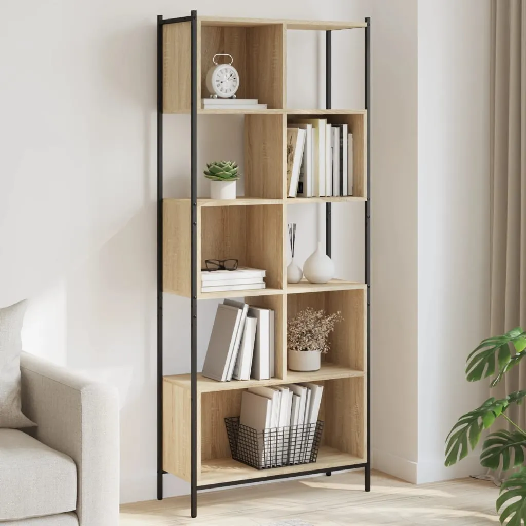 vidaXL Libreria Rovere Sonoma 72x28x172 cm in Legno Multistrato