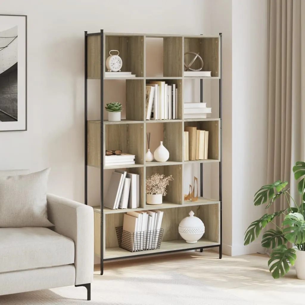 vidaXL Libreria Rovere Sonoma 102x28x172 cm in Legno Multistrato