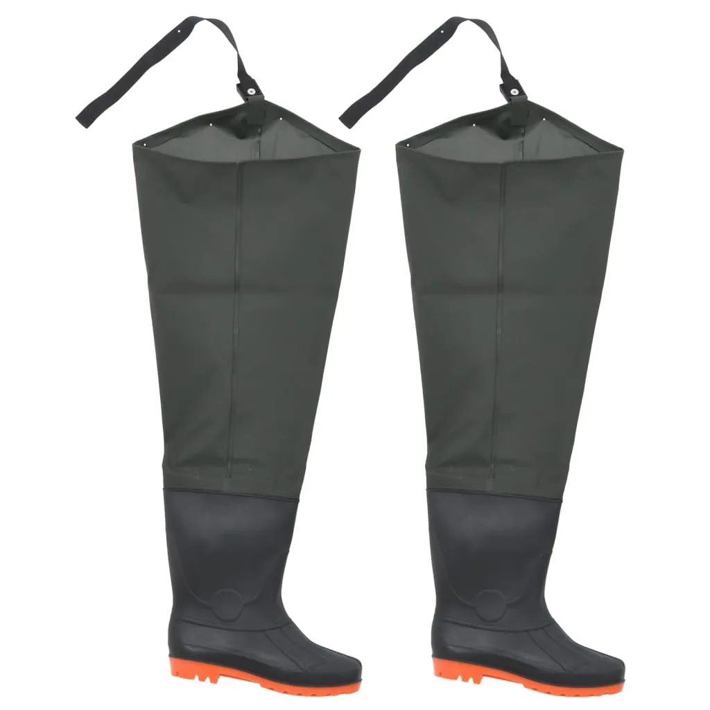 vidaXL Waders Verde Scuro Misura 41