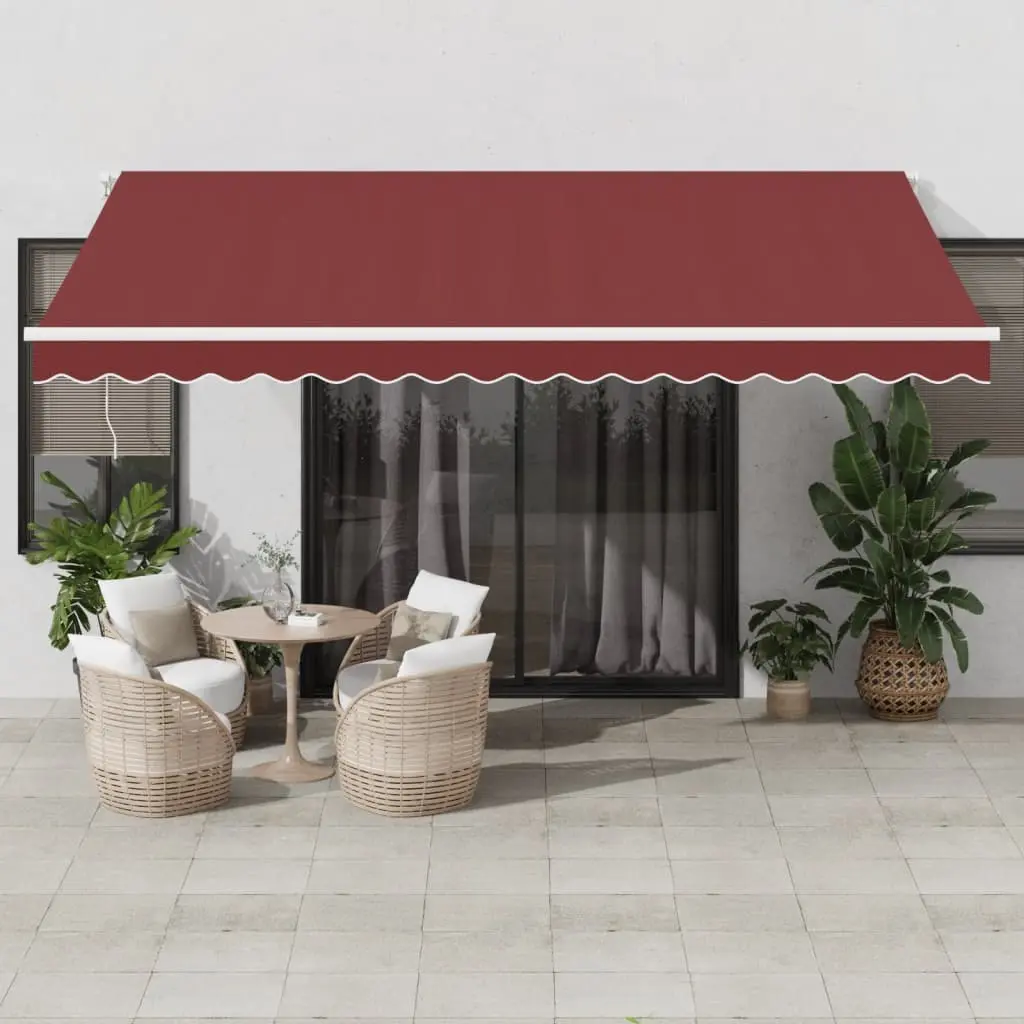 Tenda da Sole Retrattile Automatica Bordò 450x350 cm