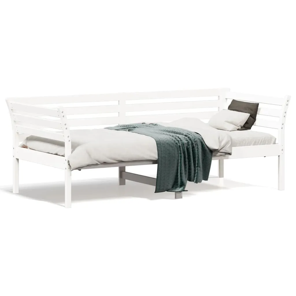 vidaXL Dormeuse Bianca 75x190 cm in Legno Massello di Pino