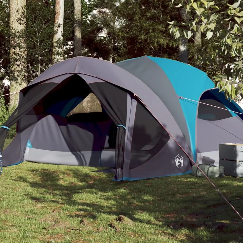 Tenda Familiare Cabina per 6 Persone Blu Impermeabile