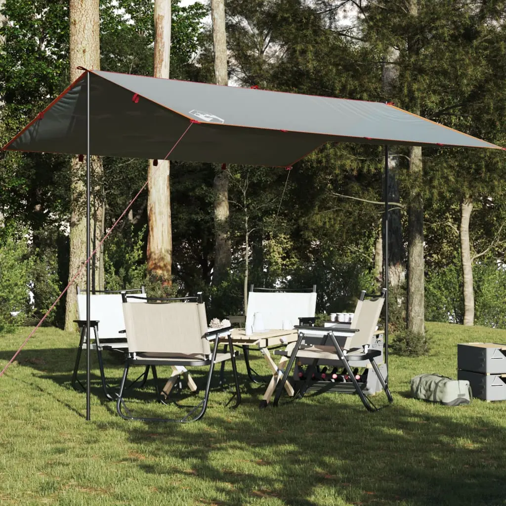 Telone da Campeggio Grigio/Arancione 360x294 cm Impermeabile