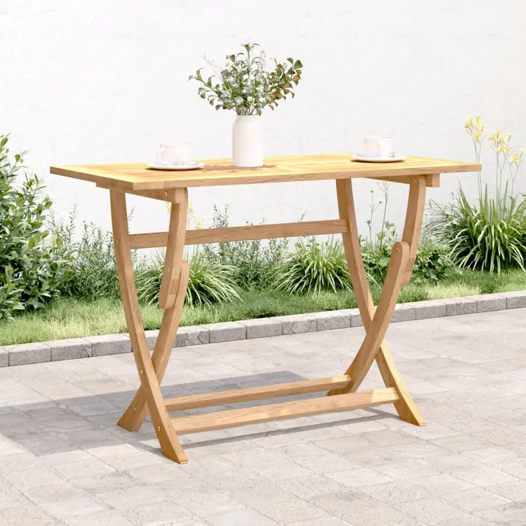 Tavolo da Giardino Pieghevole 110x55x75cm Legno Massello Acacia