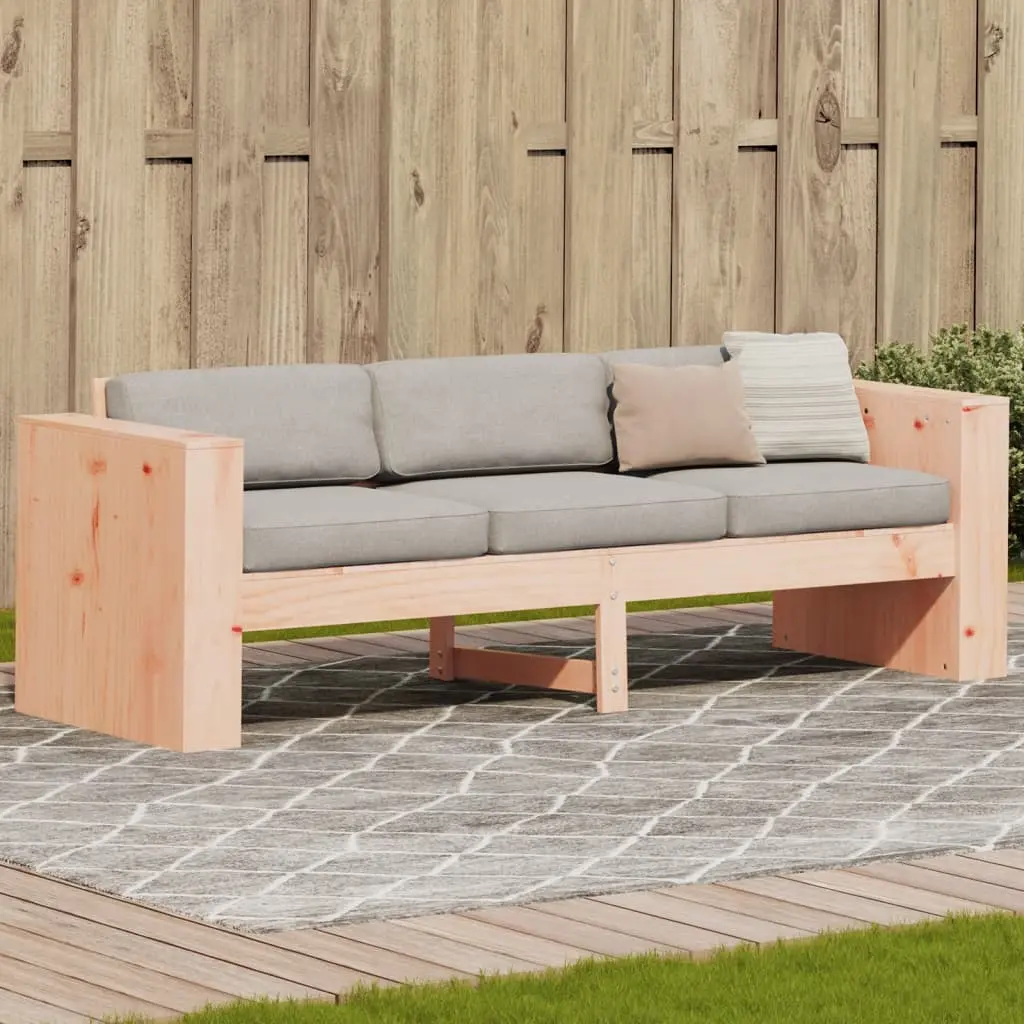 Divano da Giardino 3 Posti 189x60x62 cm Legno Massello Douglas