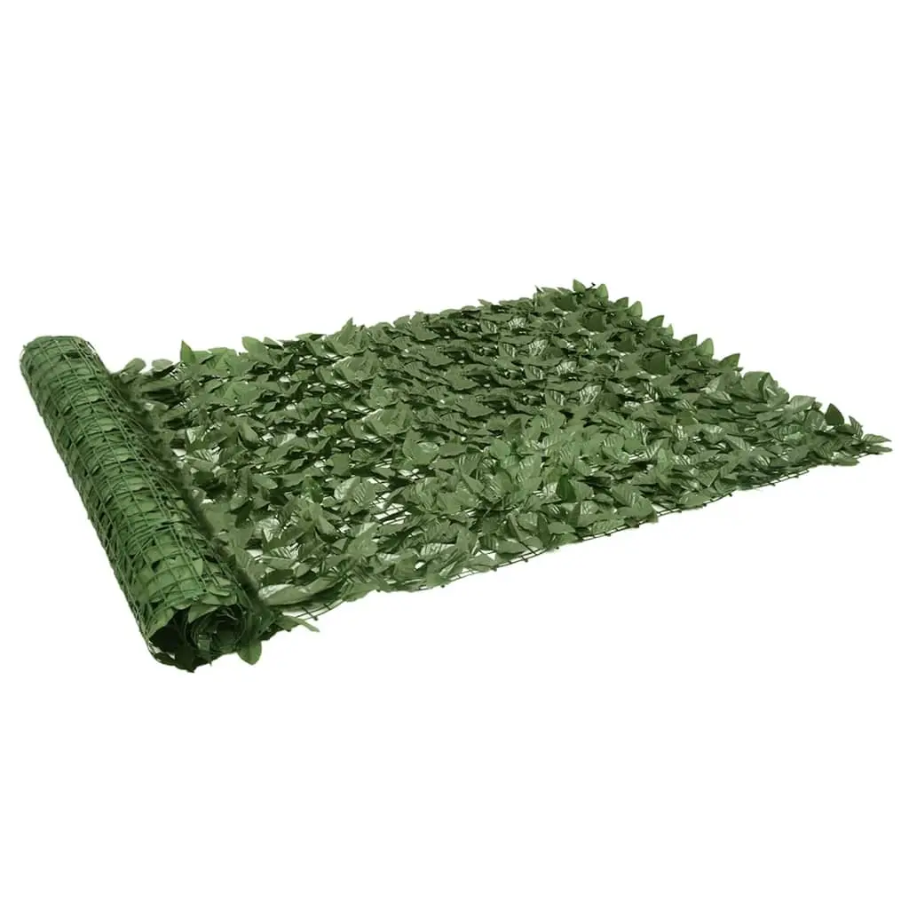 Schermo Privacy da Balcone con Foglie Verde Scuro 300x150 cm