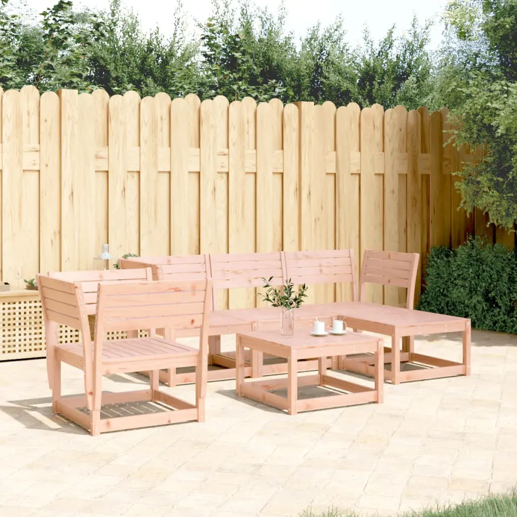 Set Salotto da Giardino 5 pz in Legno Massello di Douglas