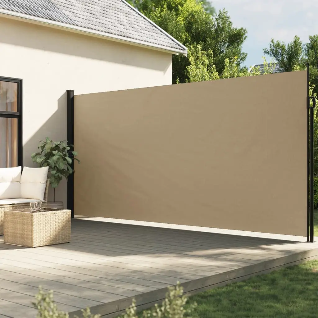 Tenda da Sole Laterale Retrattile Beige 220x300 cm