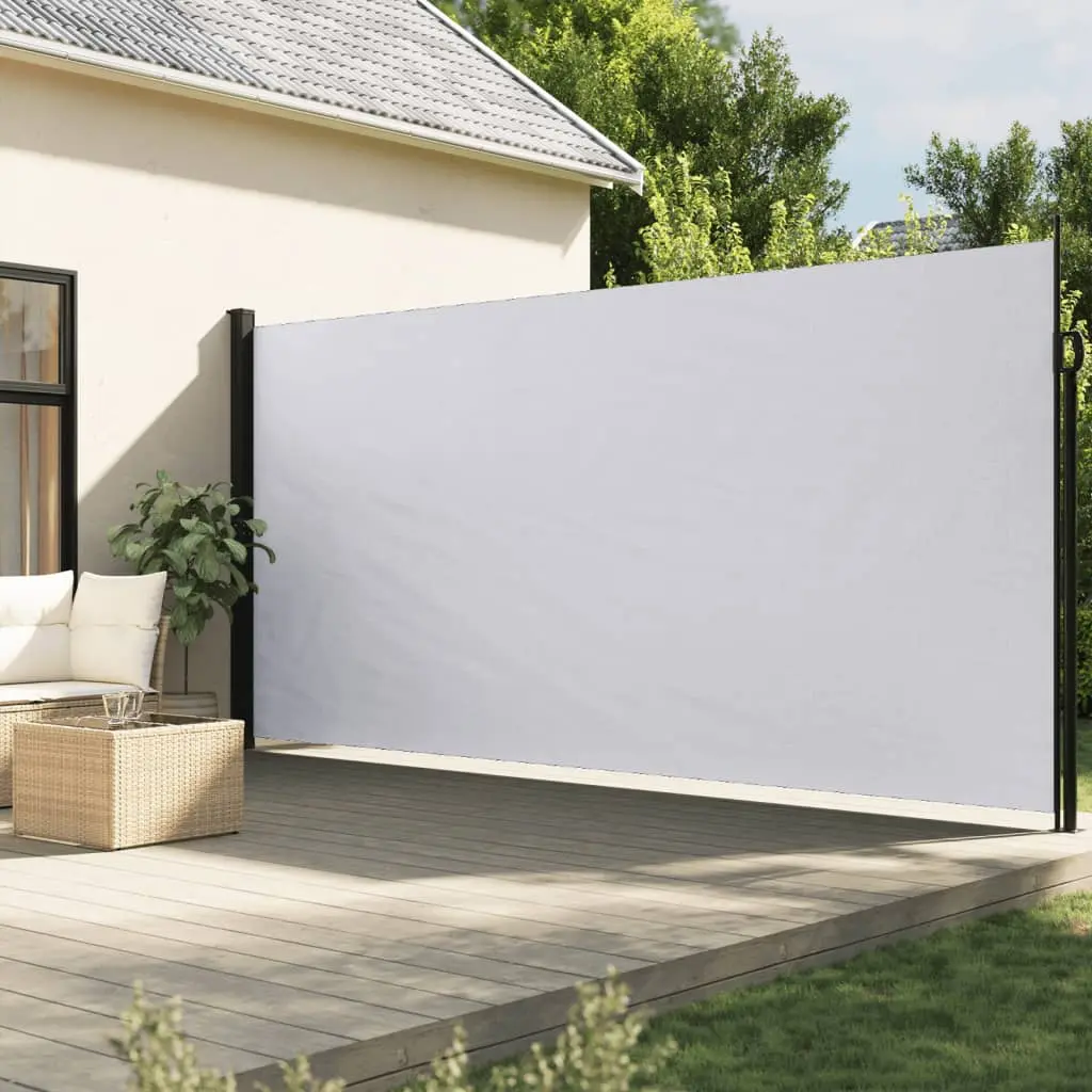 Tenda da Sole Laterale Retrattile Bianco 200x500 cm