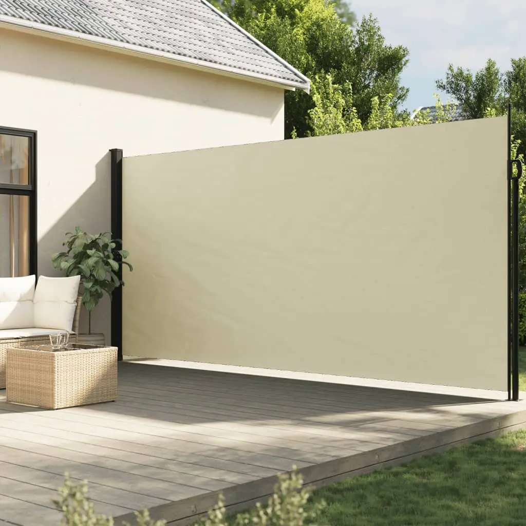 Tenda da Sole Laterale Retrattile Crema 220x500 cm