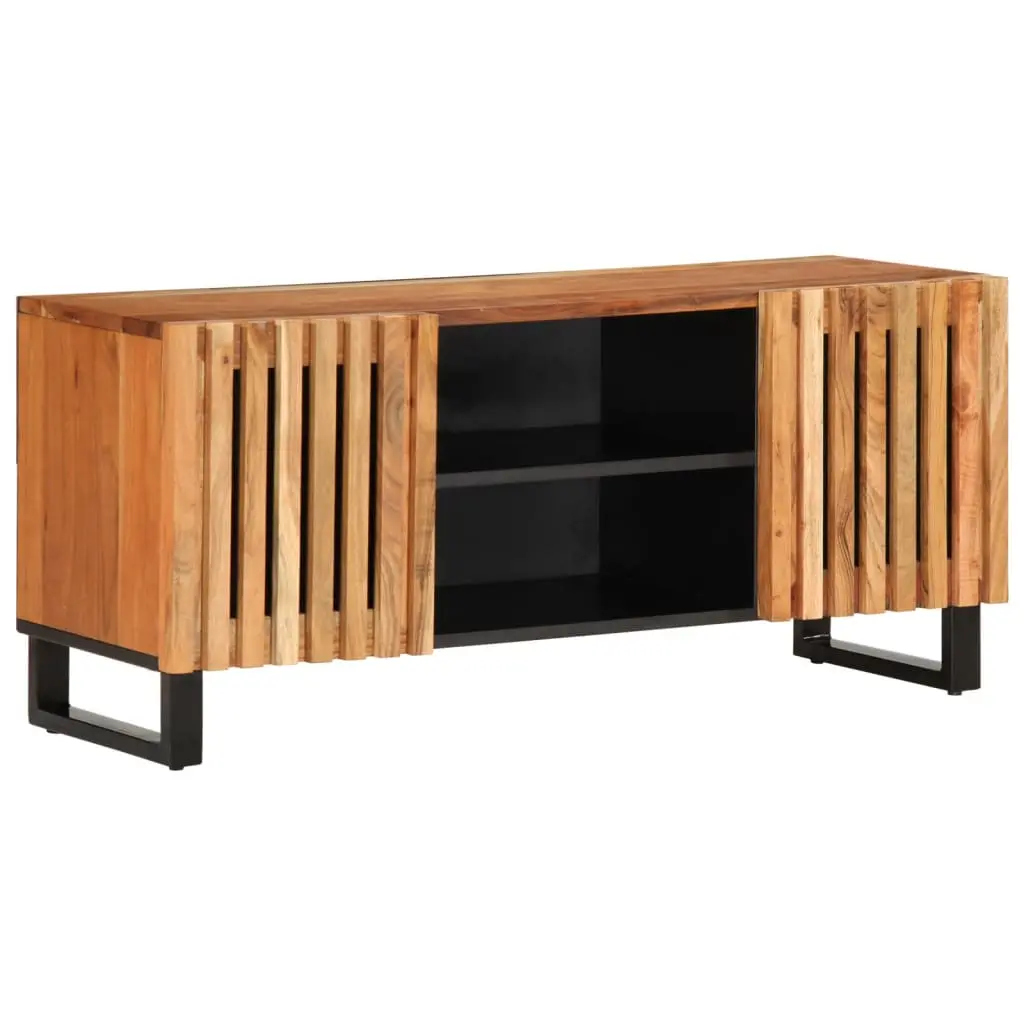 Mobile Porta TV 105x34x46 cm in Legno Massello di Acacia