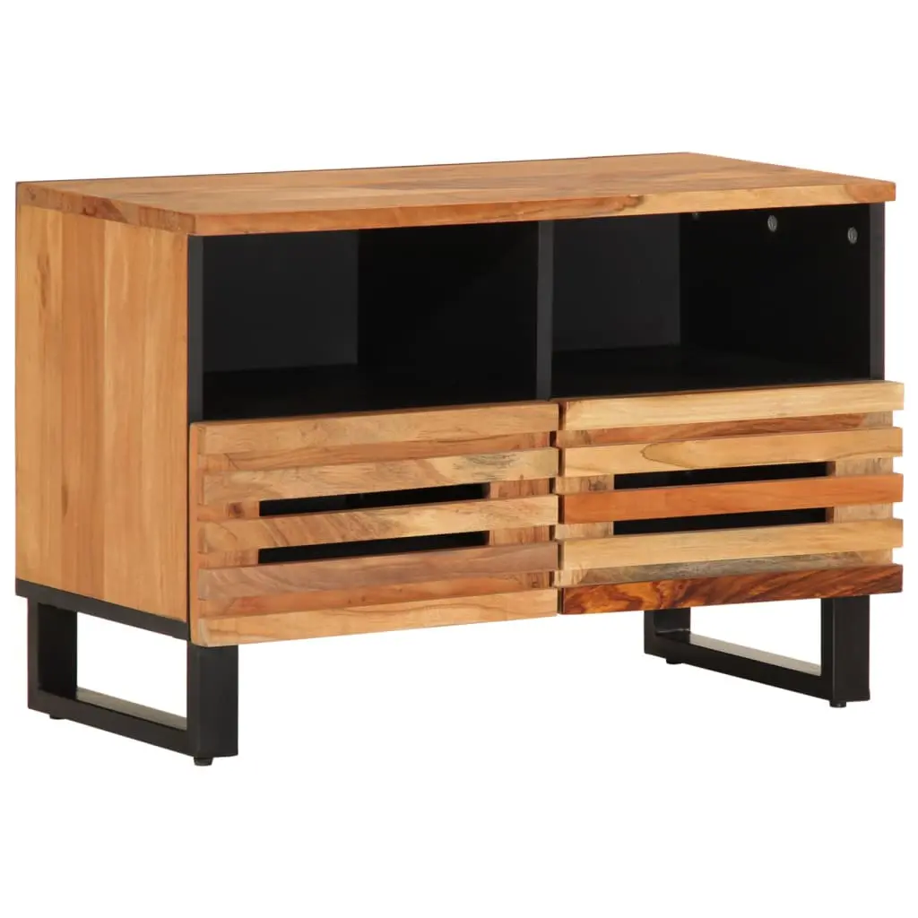 Mobile Porta TV 70x34x46 cm in Legno Massello di Acacia