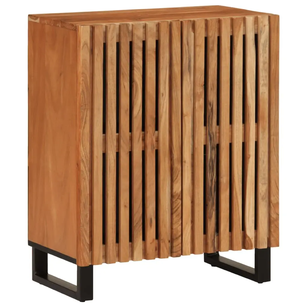 Credenza 60x34x75 cm in Legno Massello di Acacia