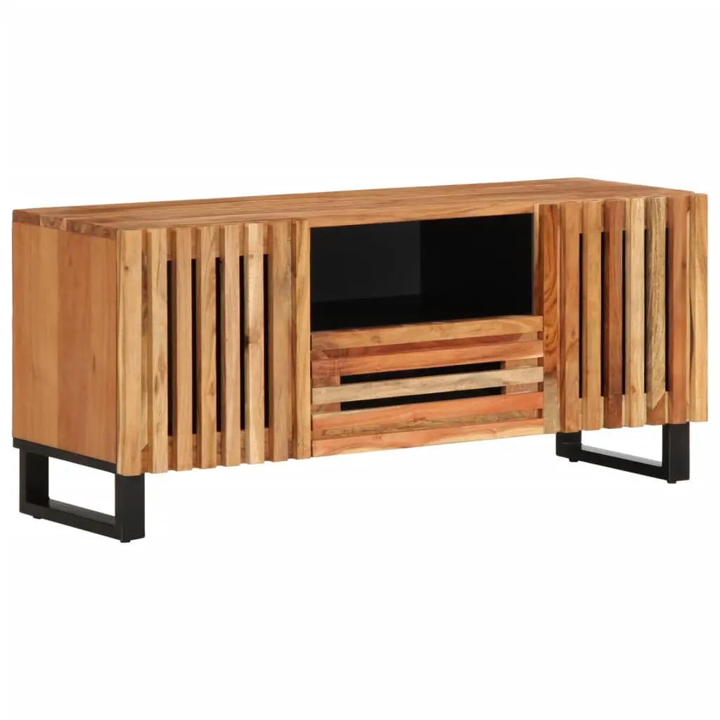 Mobile Porta TV 100x34x46 cm in Legno Massello di Acacia