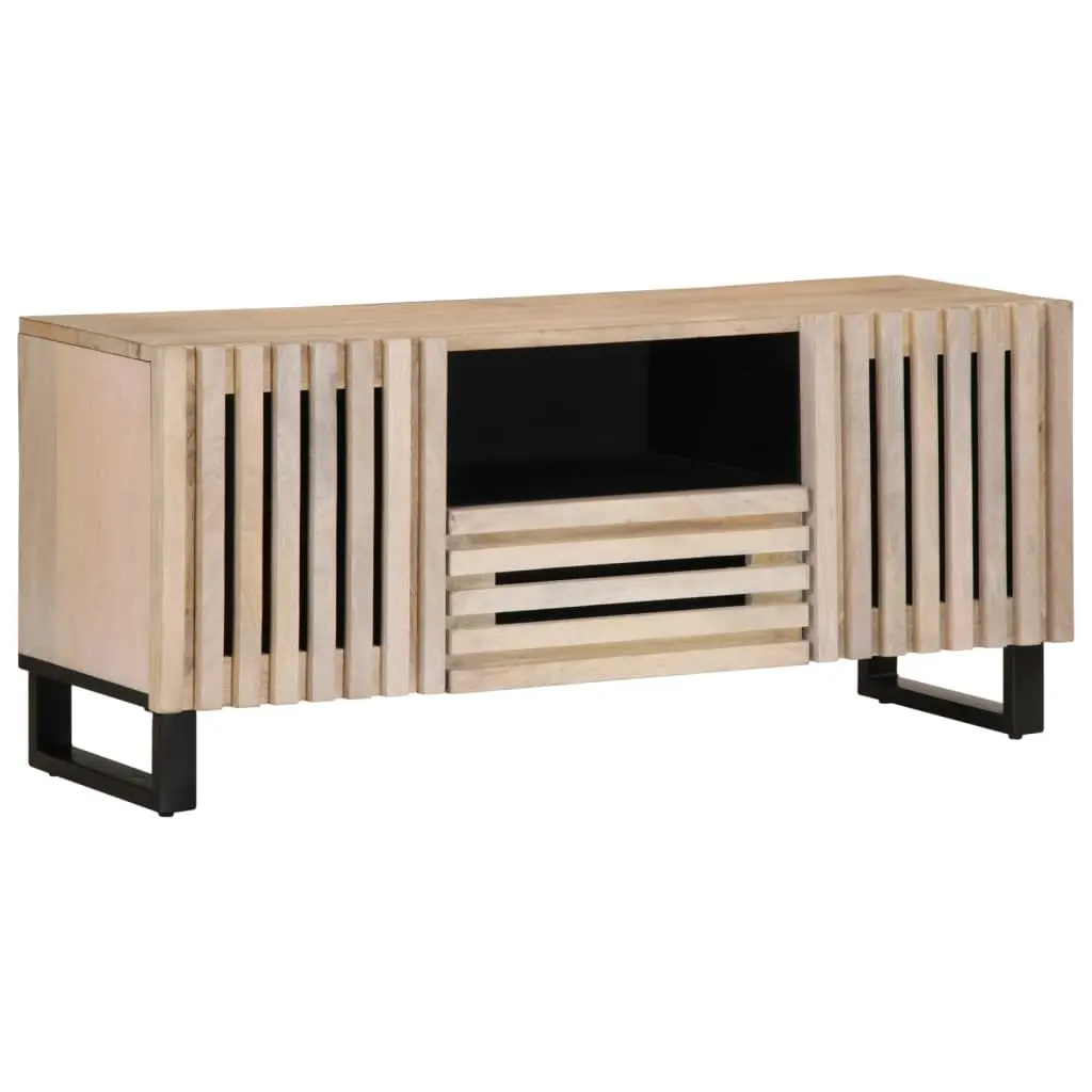 Mobile Porta TV 100x34x46 cm in Legno Massello di Mango