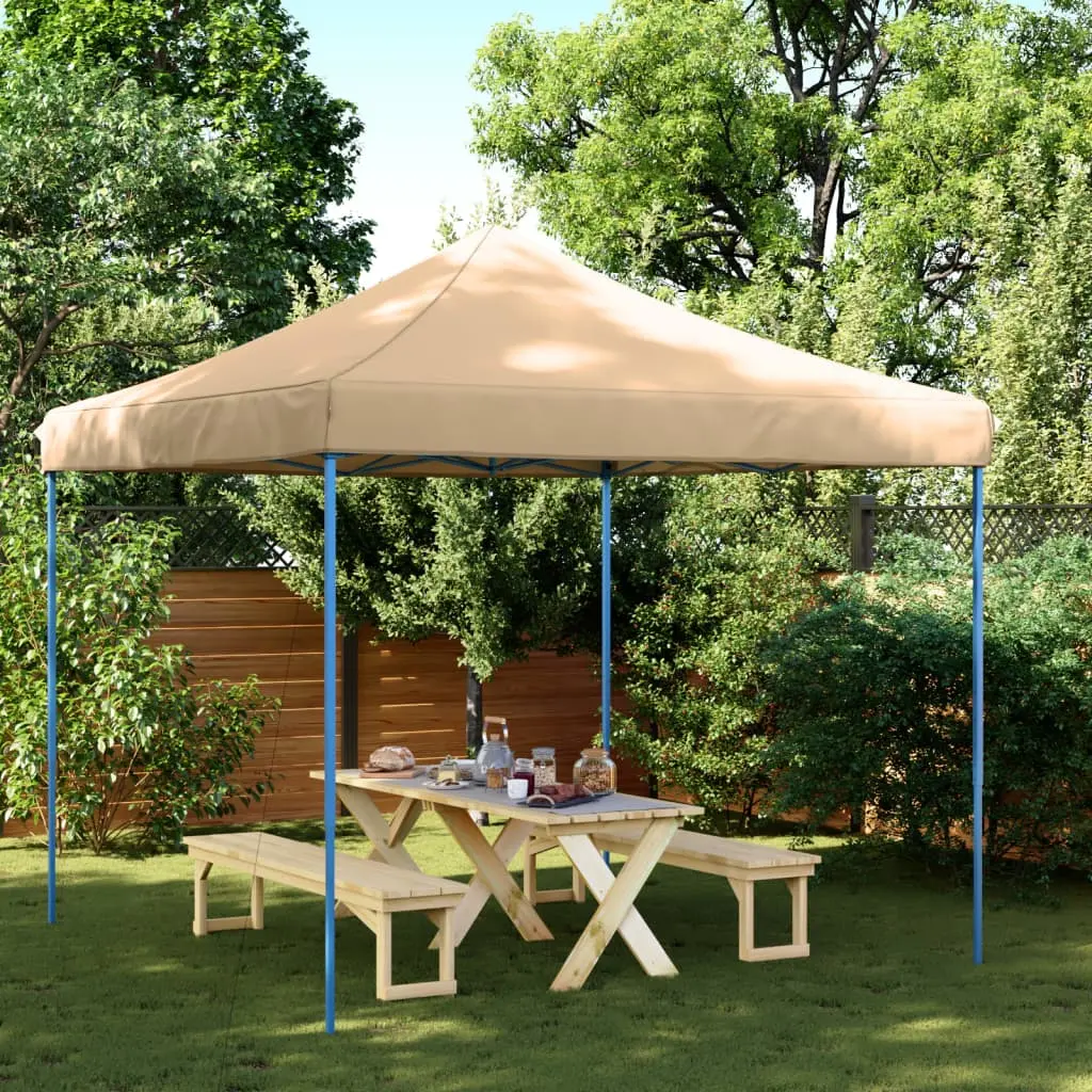 Tenda da Festa Pieghevole Pop-Up Beige 292x292x315 cm