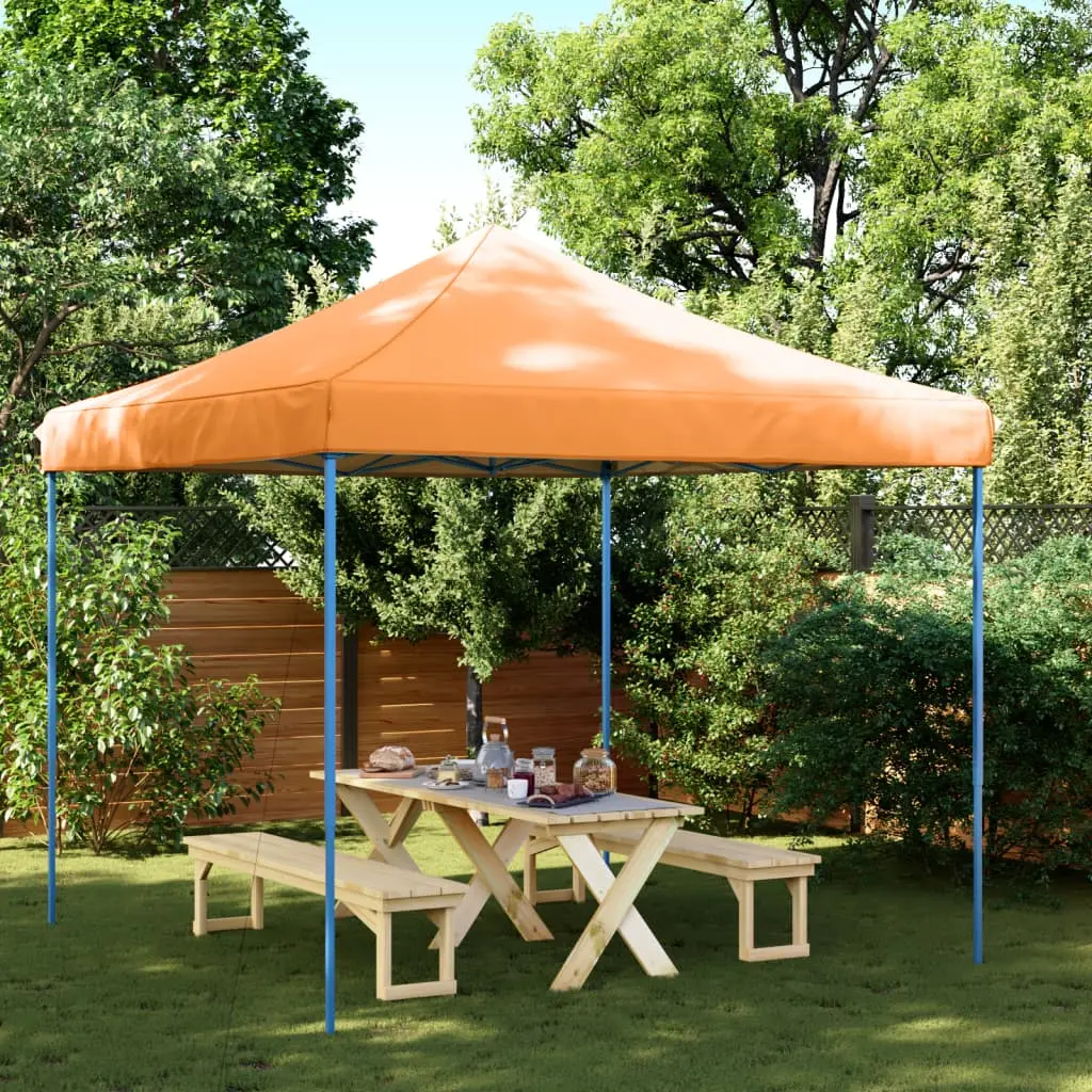 Tenda da Festa Pieghevole Pop-Up Arancione 292x292x315 cm