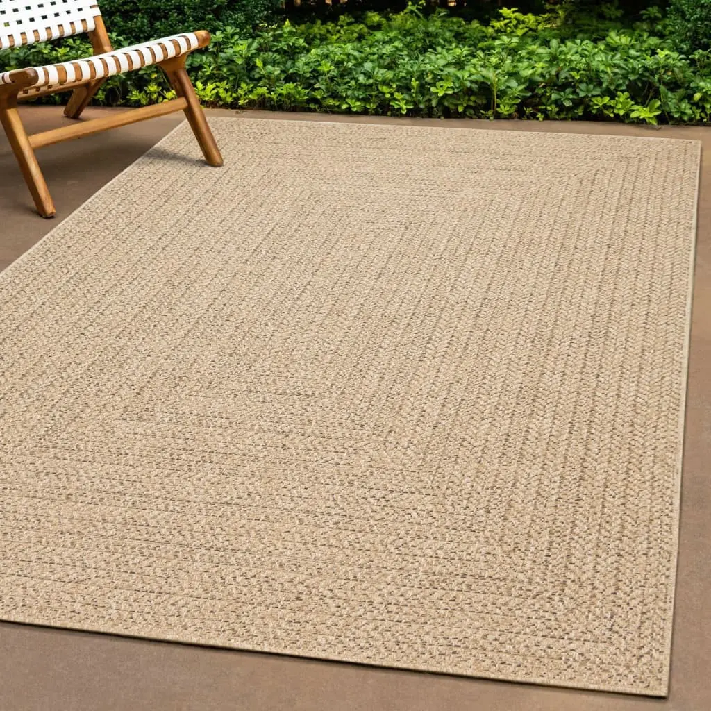 Tappeto ZIZUR 100x200 cm Aspetto Iuta per Interni ed Esterni