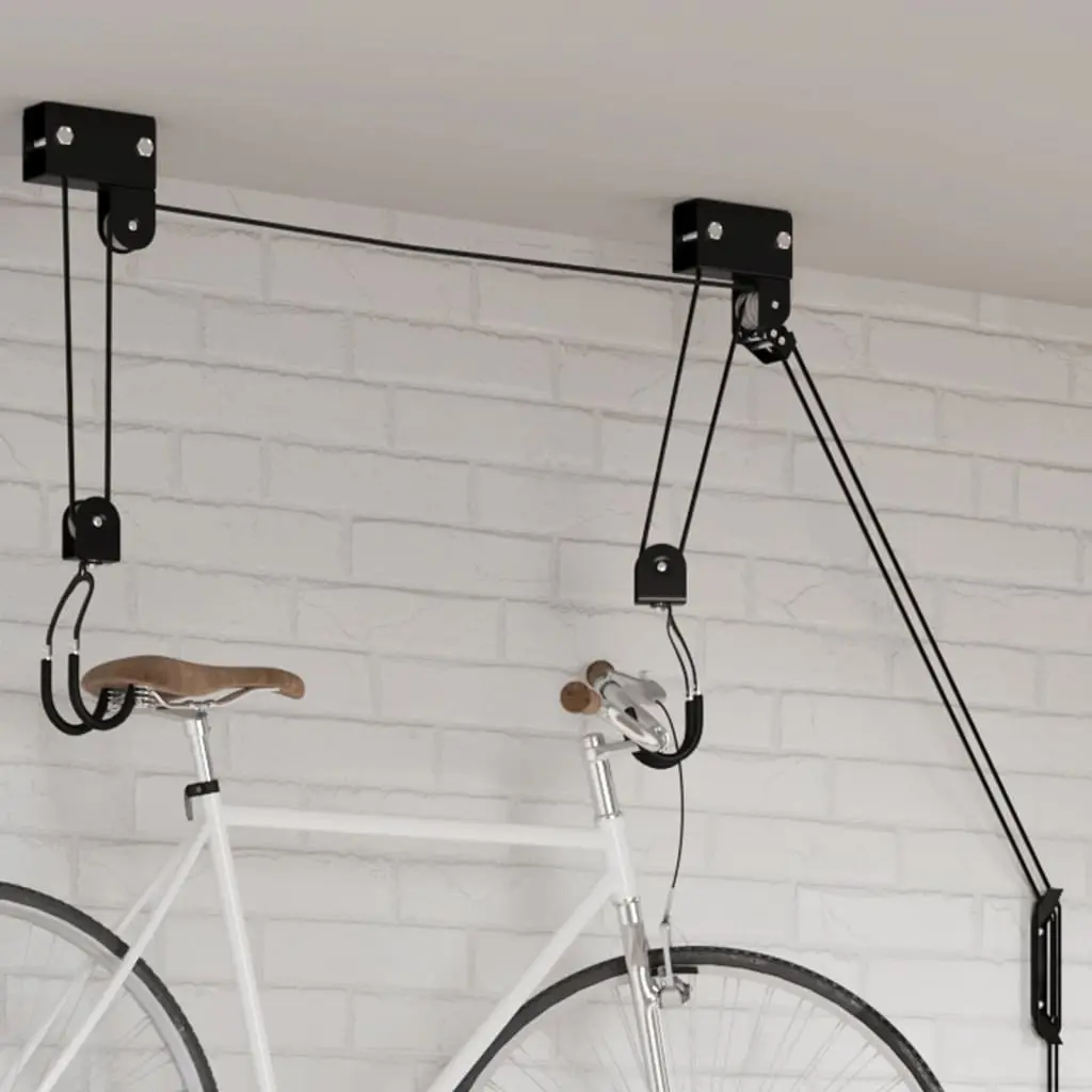 Sollevatore per Bici con Supporto a Soffitto 57 kg