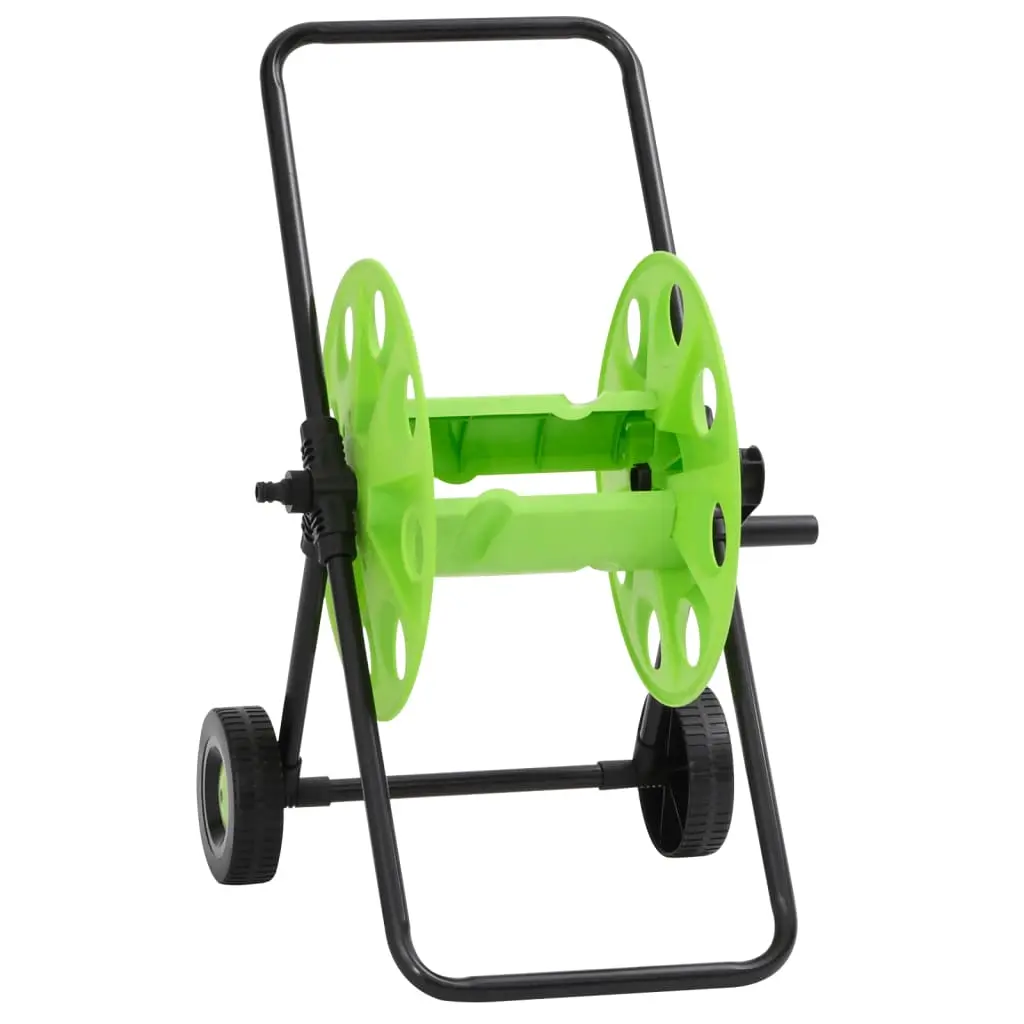 Carrello Avvolgitubo Verde Tubo Flessibile 60 m 1/2" in Acciaio