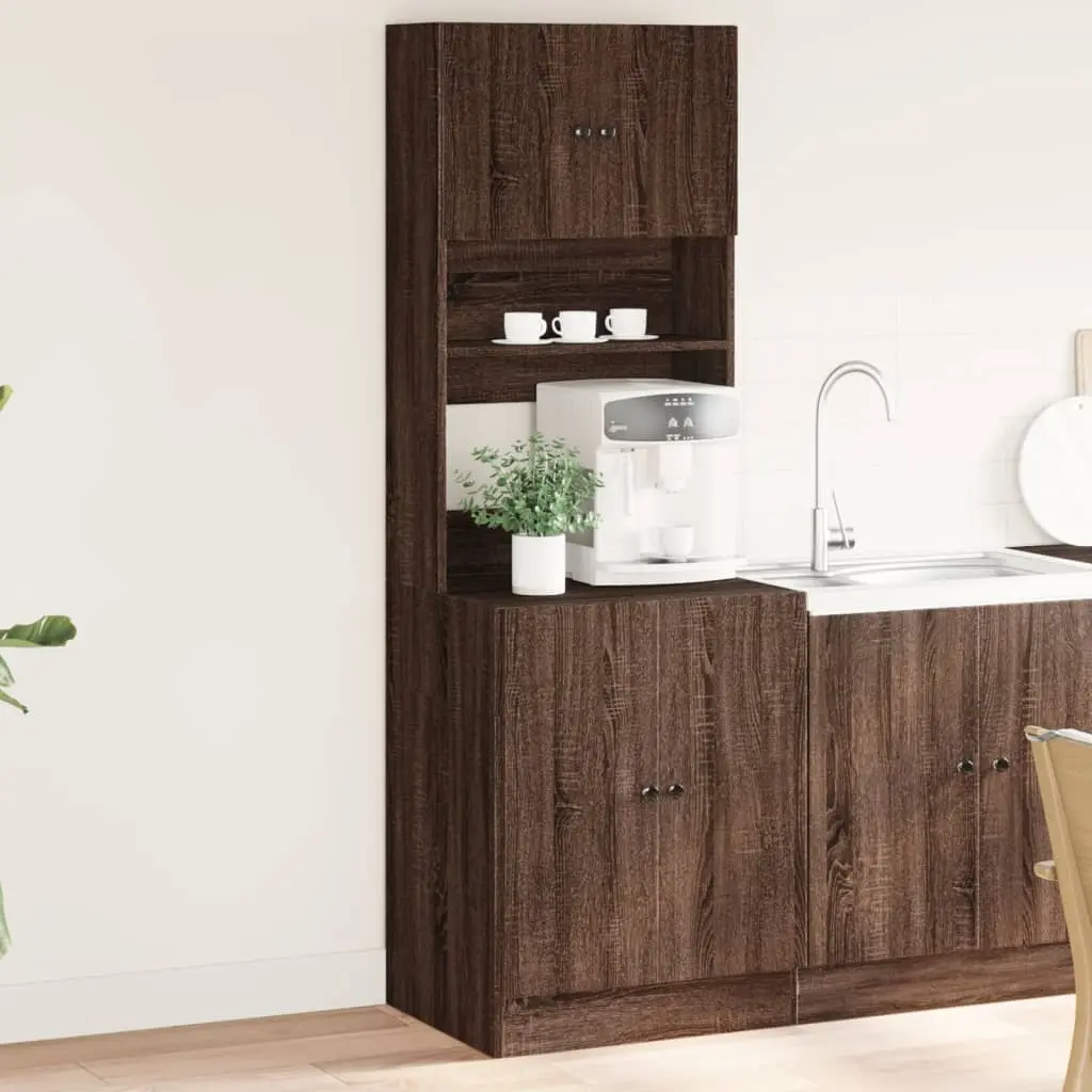 Mobile da Cucina Rovere Marrone 60x50x180 cm Legno Multistrato