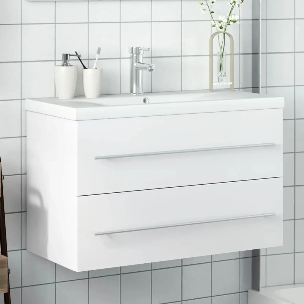 Mobile da Bagno con Lavabo Bianco